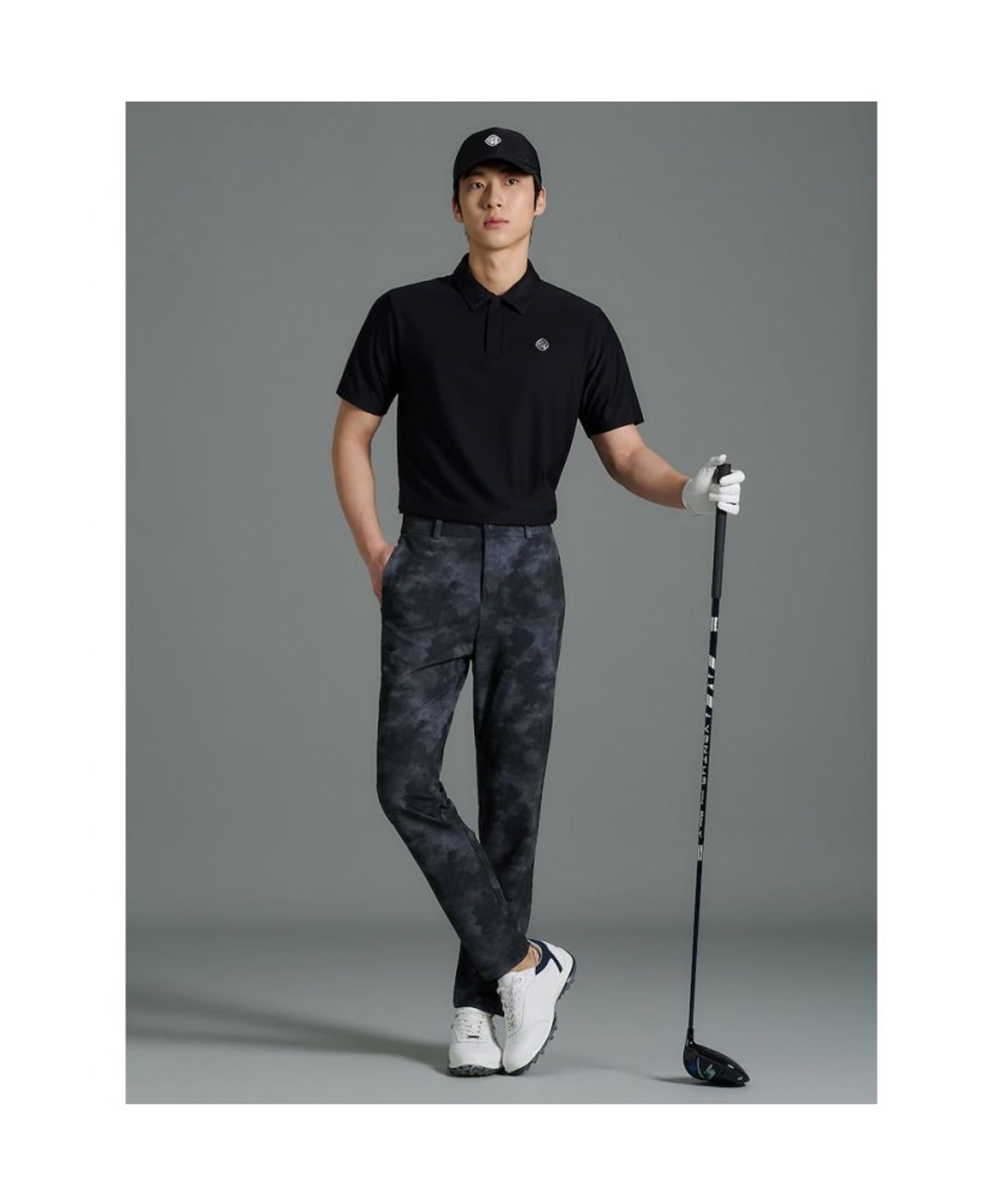 빈폴골프(BEANPOLE GOLF) [B_under] 남성 에어 메쉬 슬림 팬츠 - 블랙