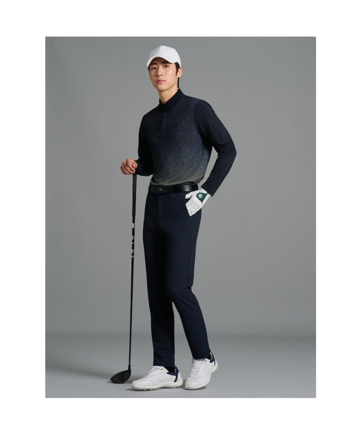 빈폴골프(BEANPOLE GOLF) [B_under] 남성 에어 메쉬 슬림 팬츠 - 네이비