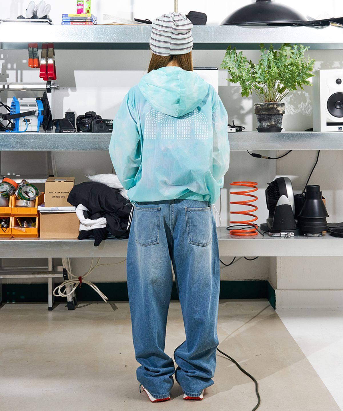 낫뉴(NOT NEW) Dye Shell Jacket Ice Mint