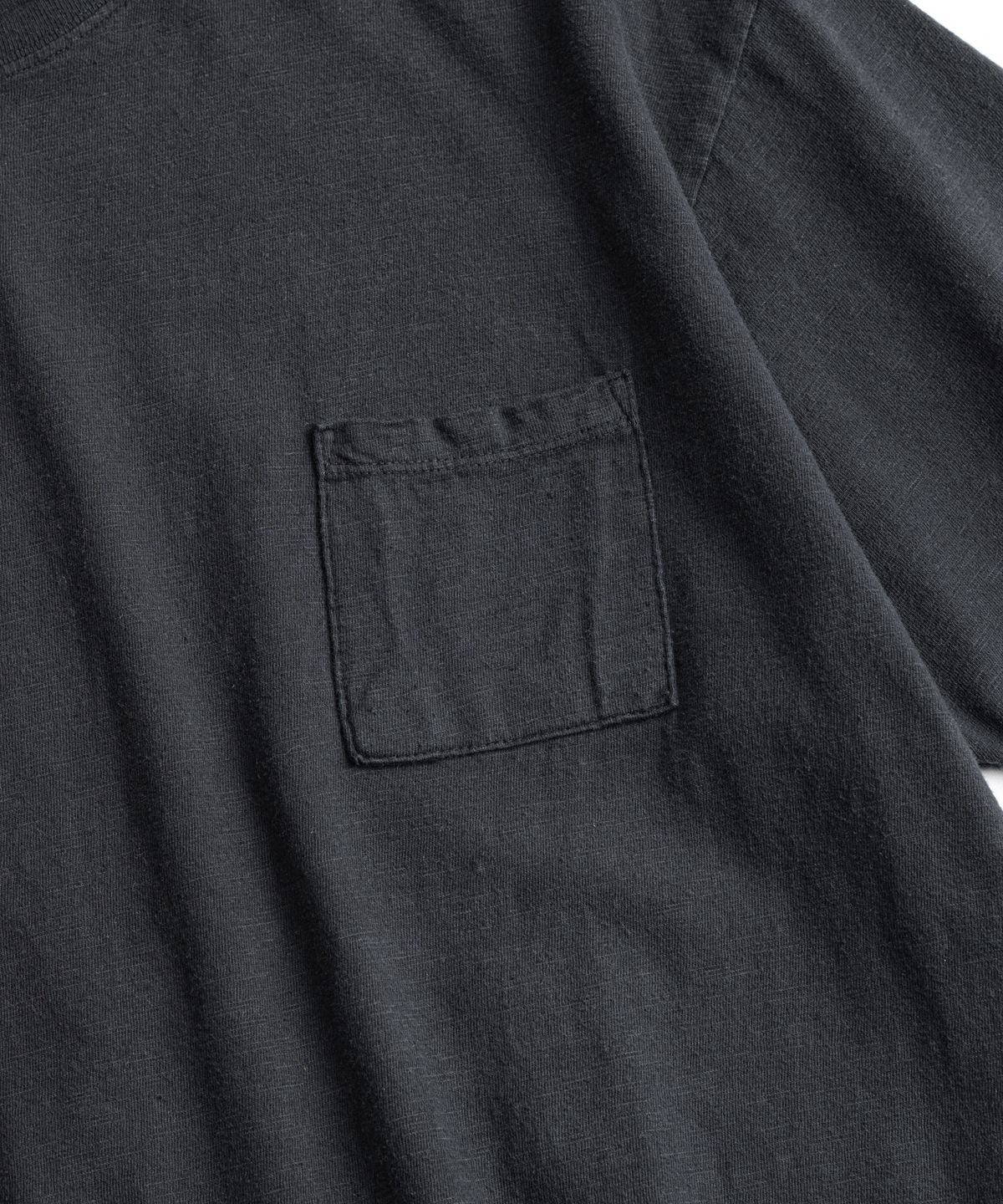 비헤비어(BEHEAVYER) SLUB COTTON TUBLAR T-SHIRTS anthracite