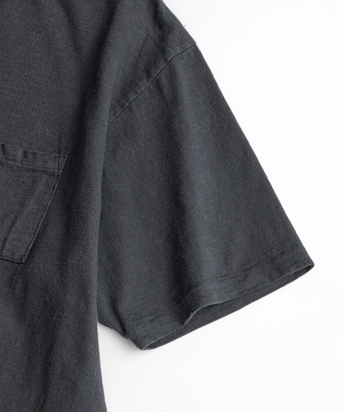 비헤비어(BEHEAVYER) SLUB COTTON TUBLAR T-SHIRTS anthracite