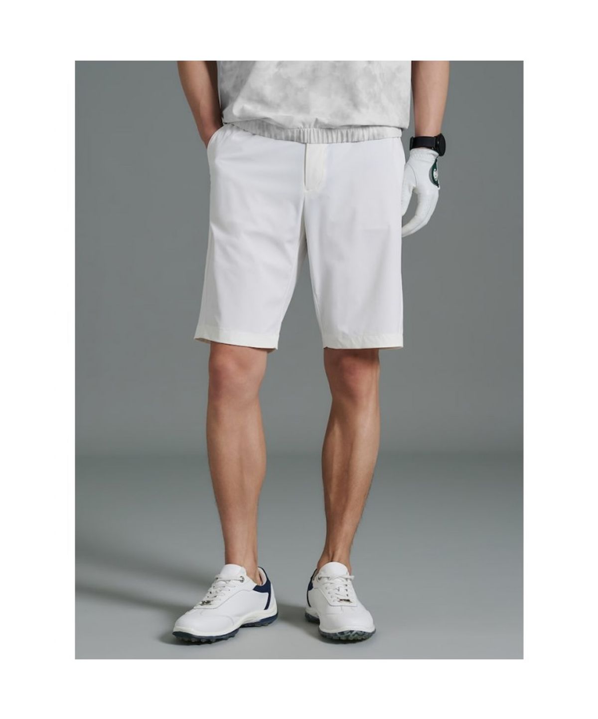 빈폴골프(BEANPOLE GOLF) [B_under] 남성 여름 하프 팬츠 - 화이트