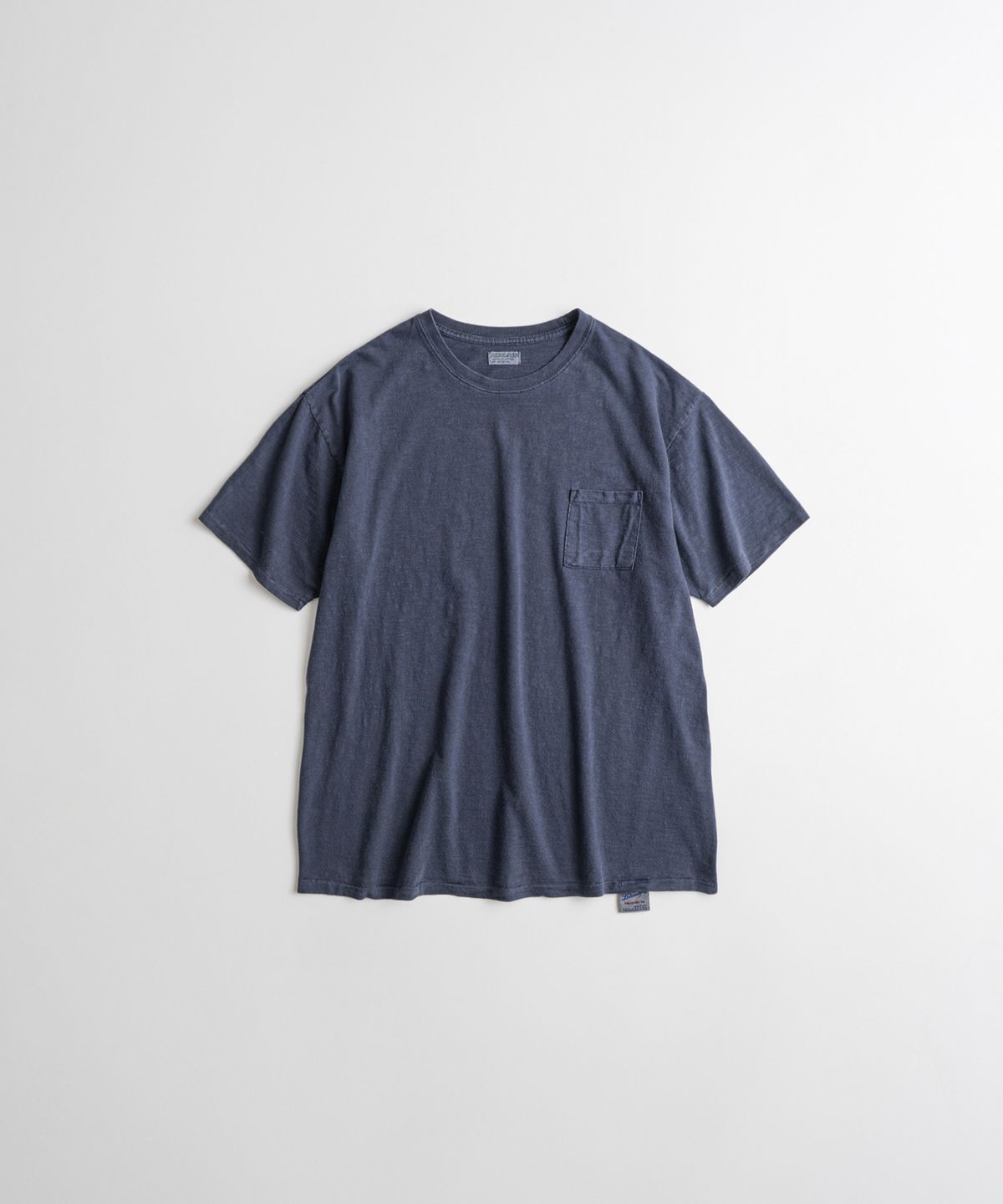 비헤비어(BEHEAVYER) SLUB COTTON TUBLAR T-SHIRTS purple navy