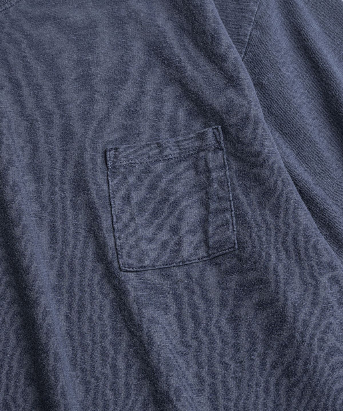 비헤비어(BEHEAVYER) SLUB COTTON TUBLAR T-SHIRTS purple navy
