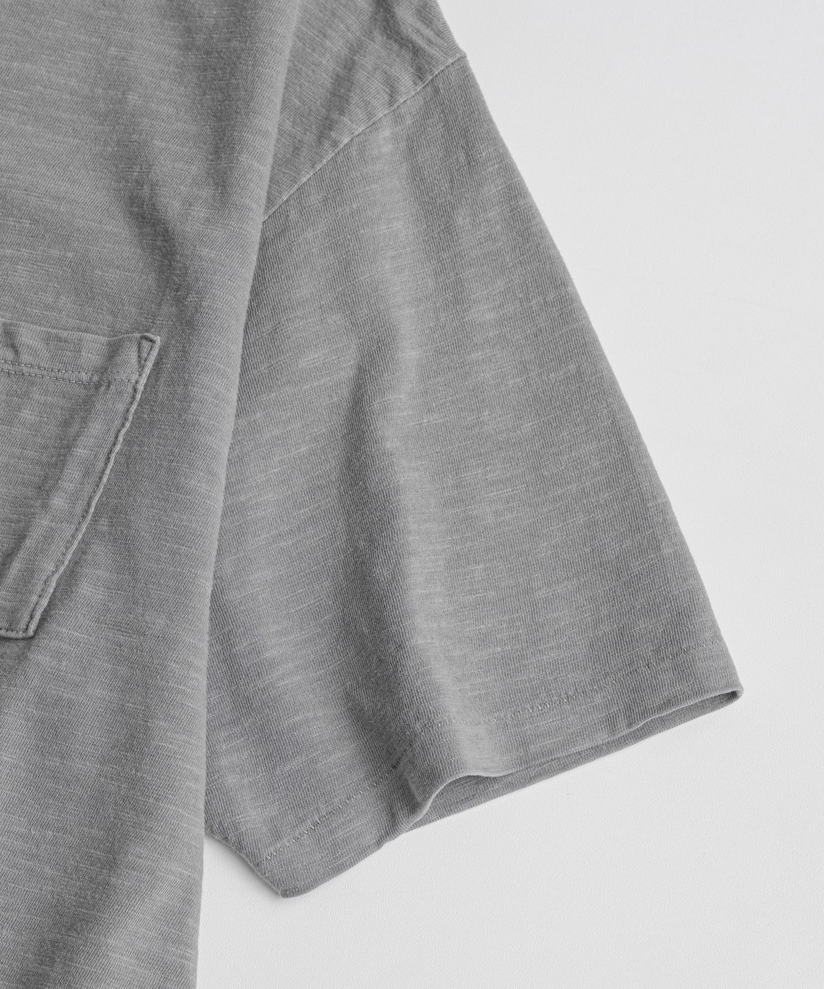 비헤비어(BEHEAVYER) SLUB COTTON TUBLAR T-SHIRTS l.grey