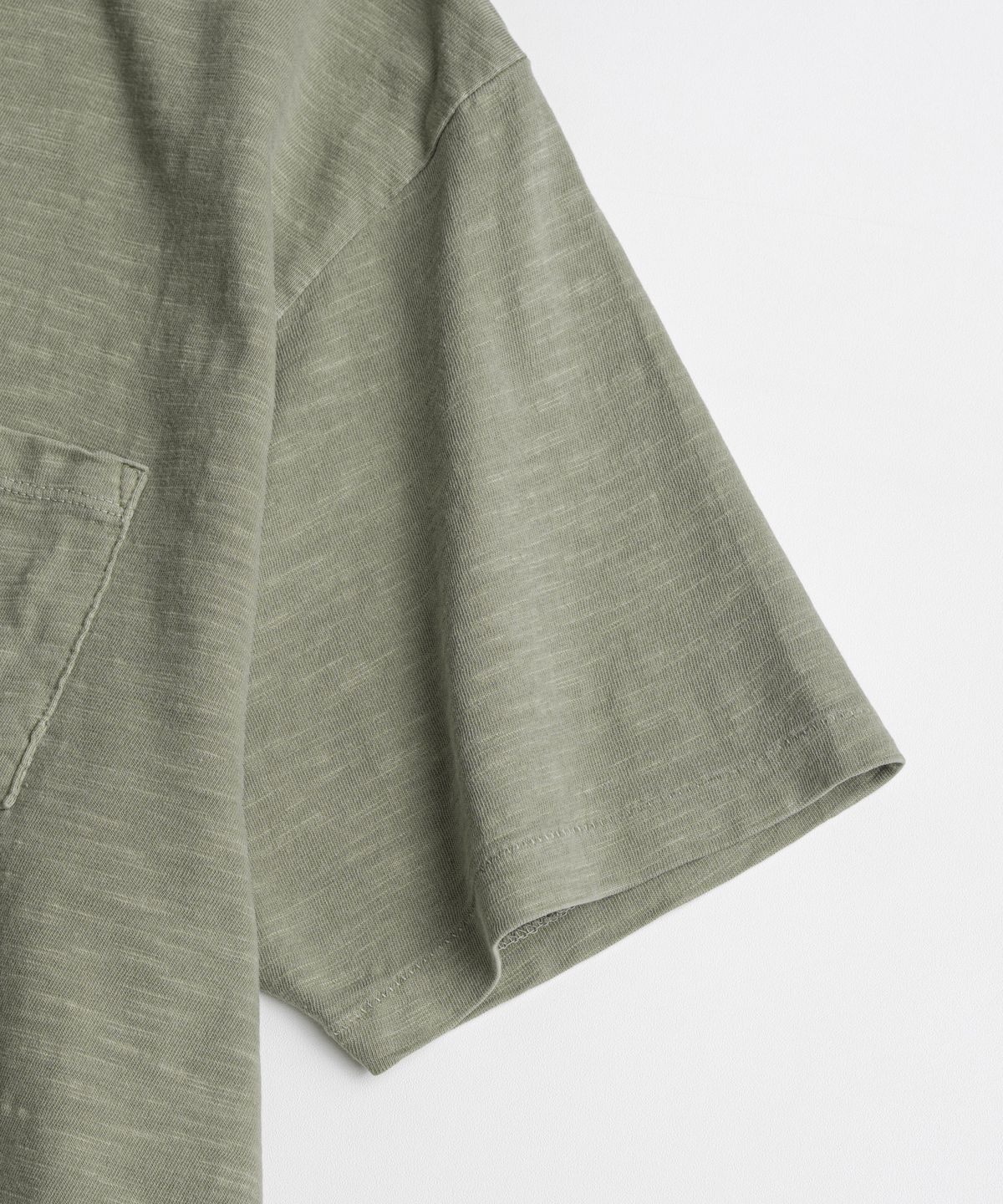 비헤비어(BEHEAVYER) SLUB COTTON TUBLAR T-SHIRTS olive