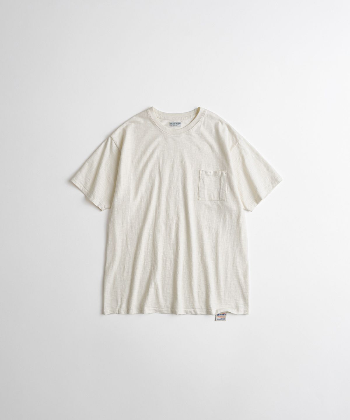비헤비어(BEHEAVYER) SLUB COTTON TUBLAR T-SHIRTS natural