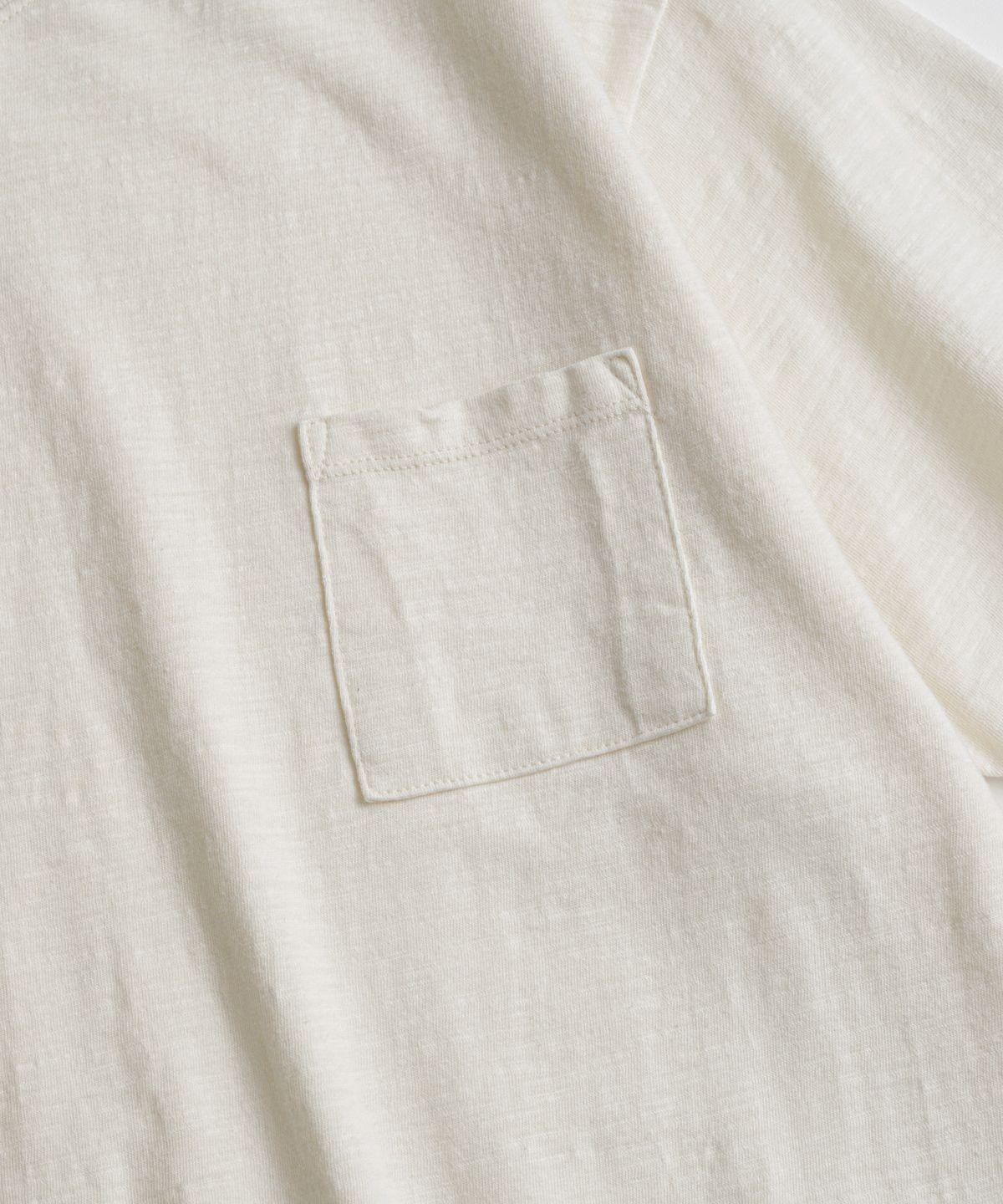 비헤비어(BEHEAVYER) SLUB COTTON TUBLAR T-SHIRTS natural