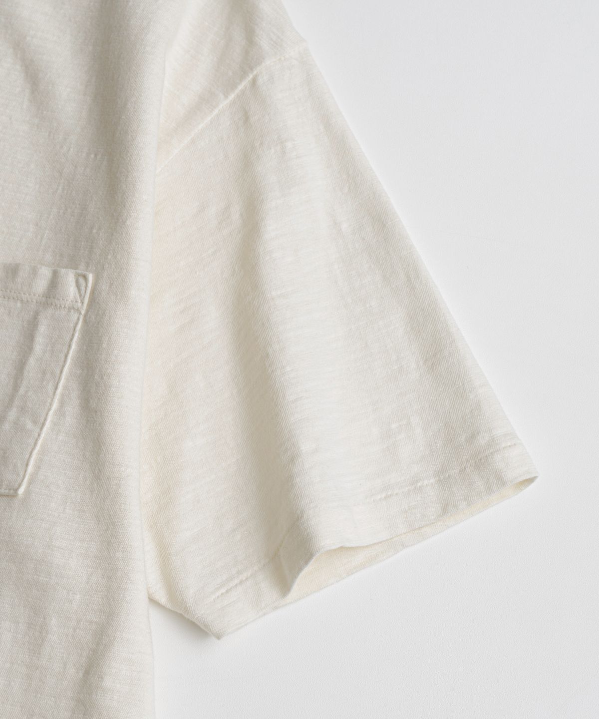 비헤비어(BEHEAVYER) SLUB COTTON TUBLAR T-SHIRTS natural
