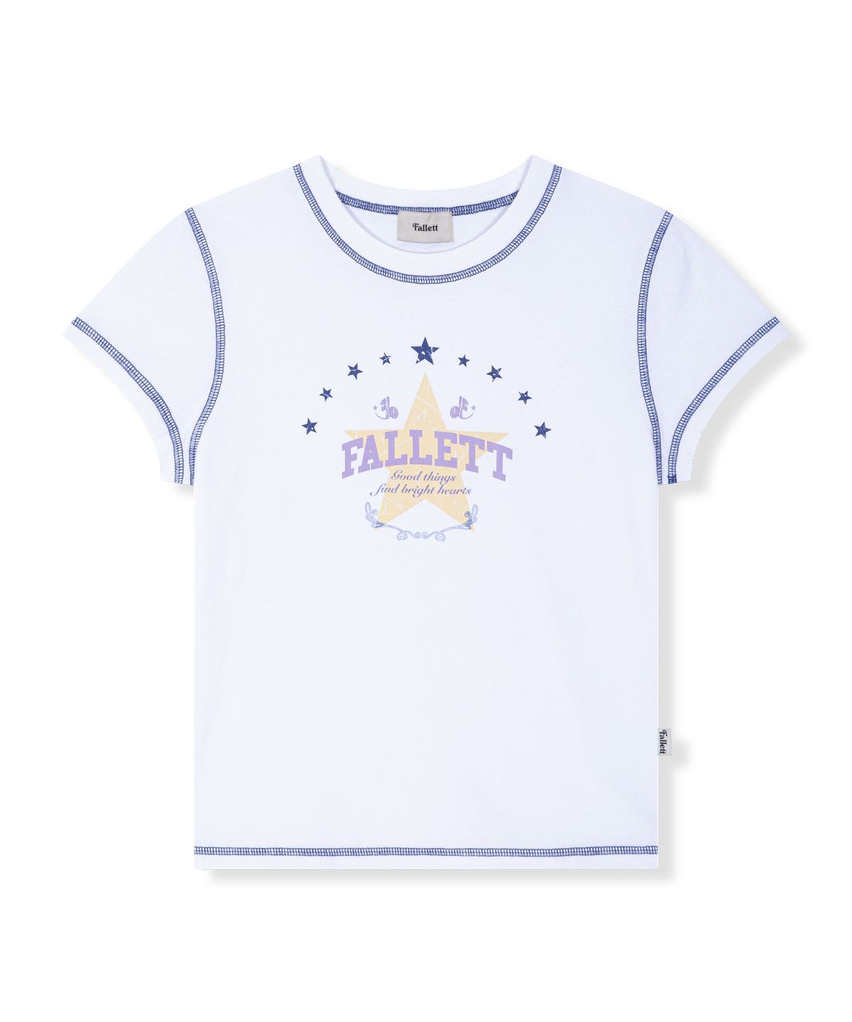 팔렛(FALLETT) 빅스타 티셔츠 화이트