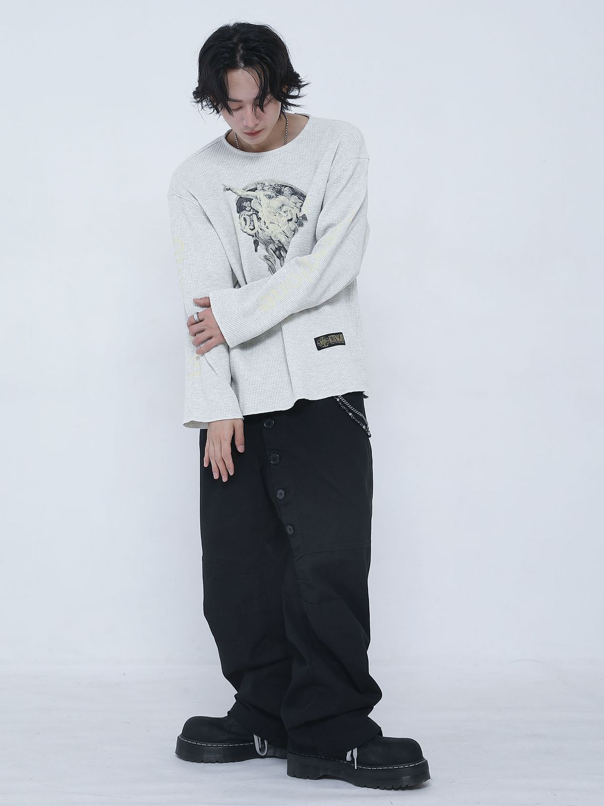 쿠테나이 케이브(KUTENAI CAVE) Creazion de ku waffle t-shirts