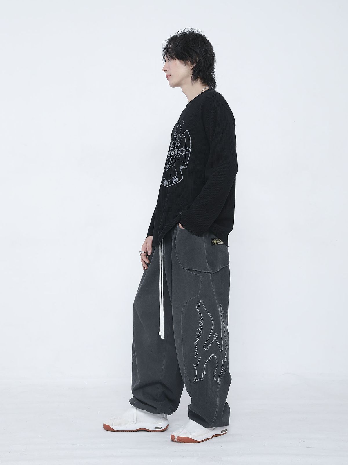 쿠테나이 케이브(KUTENAI CAVE) Cross of devotion waffle t-shirts
