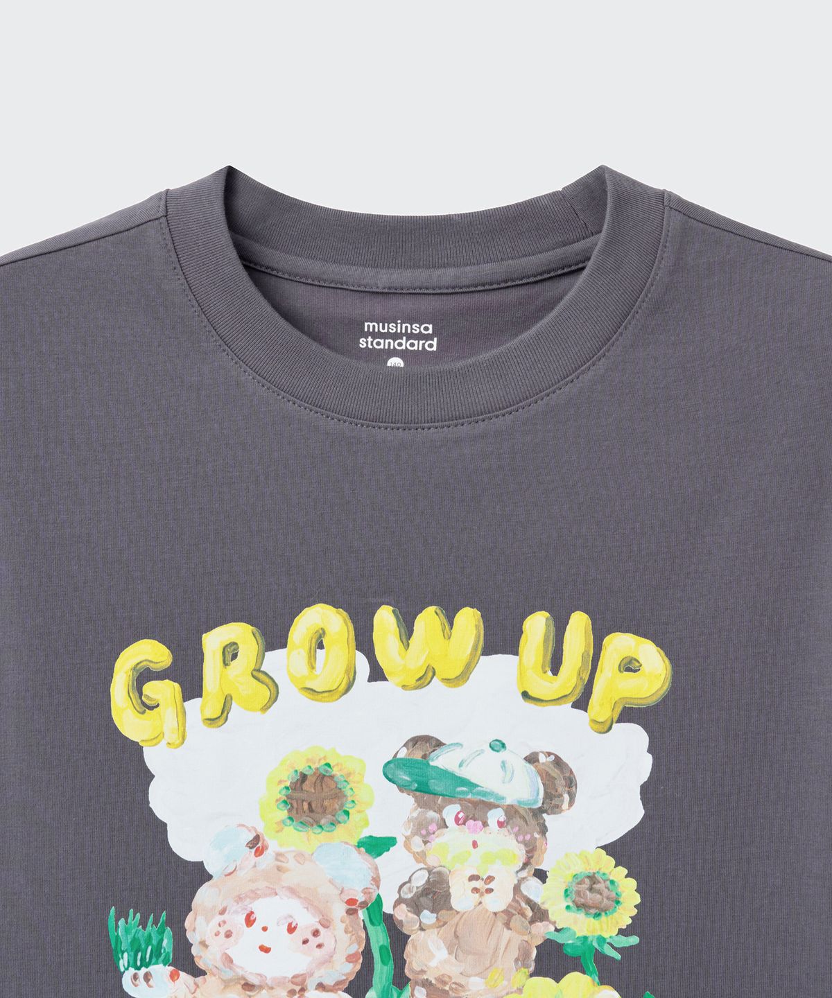 무신사 스탠다드 키즈(MUSINSA STANDARD KIDS) [슬로코스터 컬래버] 릴렉스드 티셔츠 2팩 5