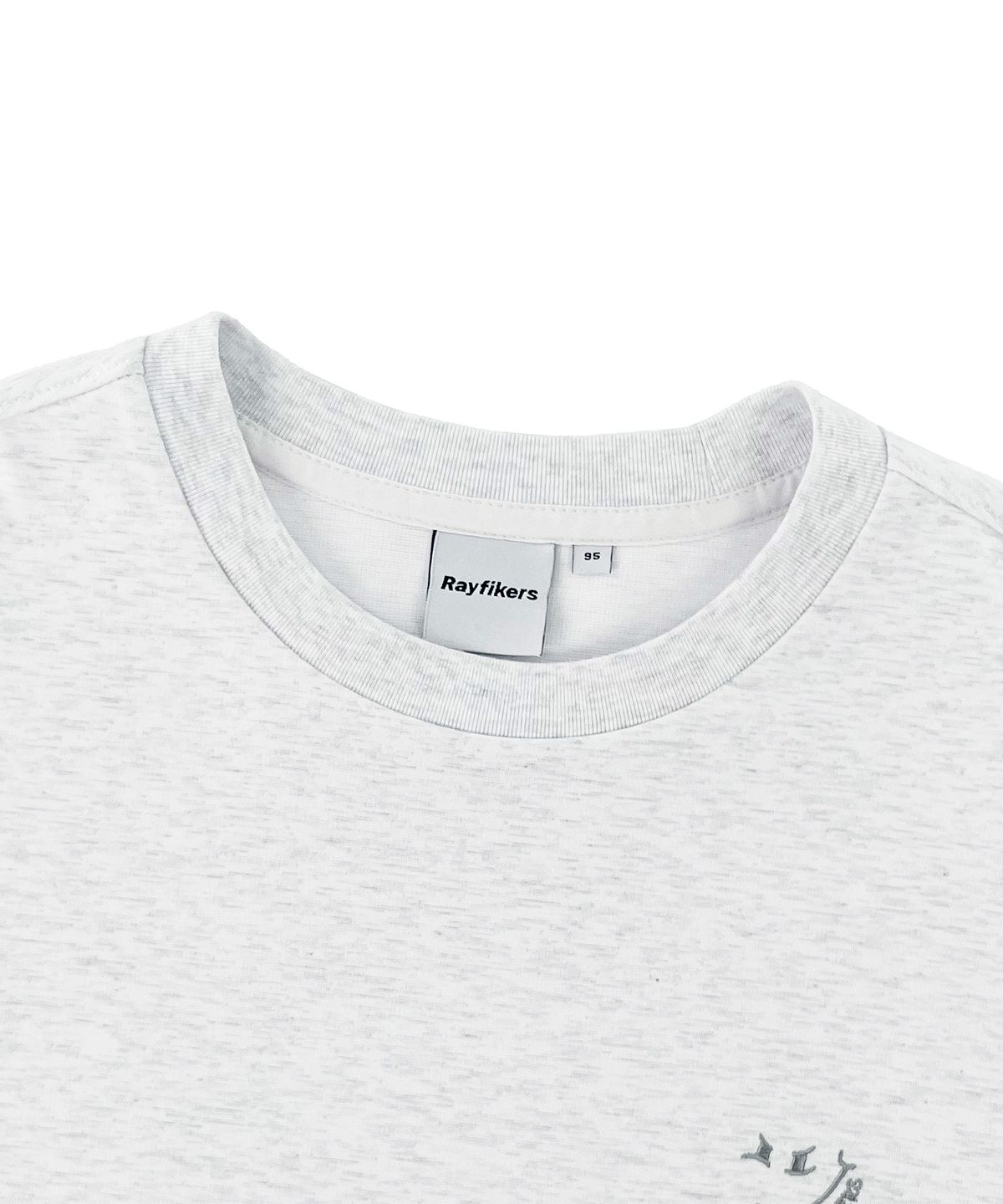 레이피커스(RAYFIKERS) 에센셜 스몰 로고 숏 슬리브 MQ7TU443_LIGHT GREY