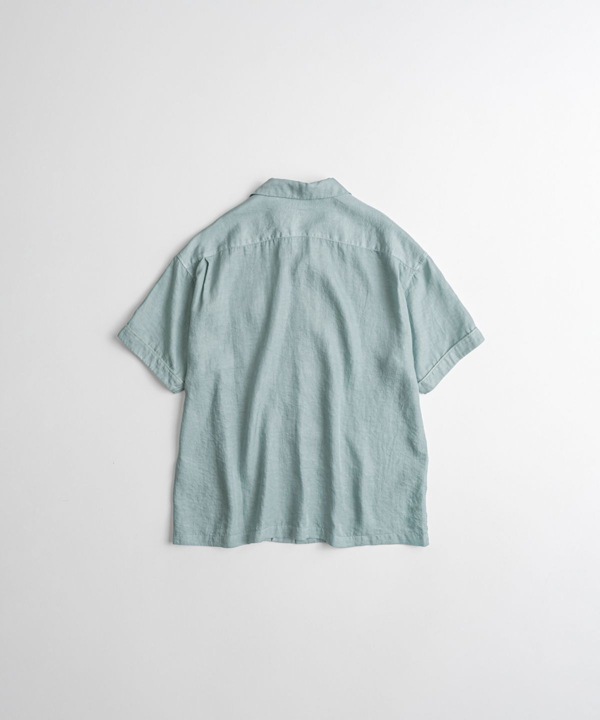 비헤비어(BEHEAVYER) DYED CUPRO BOWLING 1/2 SHIRTS mint