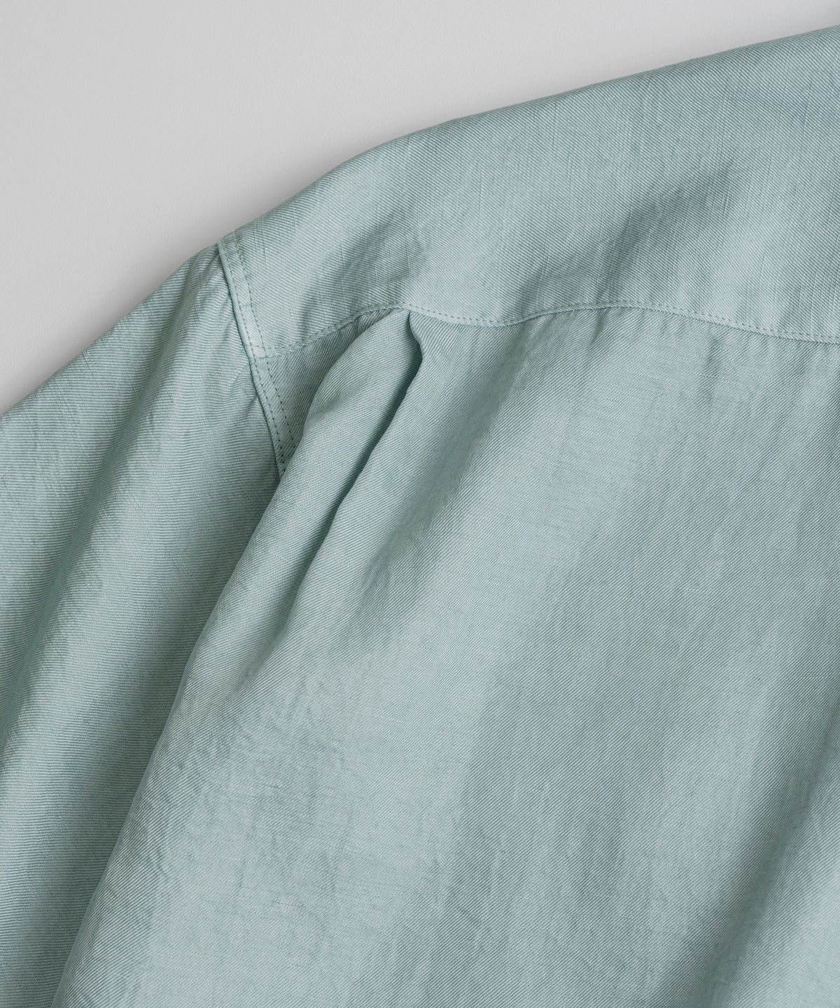 비헤비어(BEHEAVYER) DYED CUPRO BOWLING 1/2 SHIRTS mint