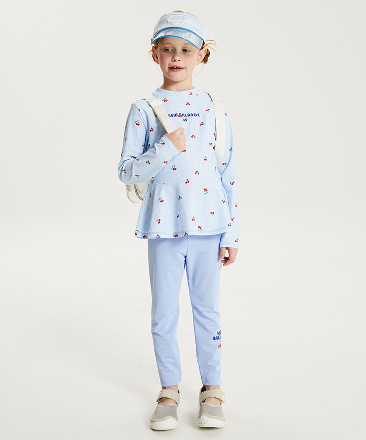 뉴발란스 키즈(NEWBALANCEKIDS) NBgC Cherry Blossom_아동 플레어 래쉬가드 레깅스 셋업 NK9RG3772G51