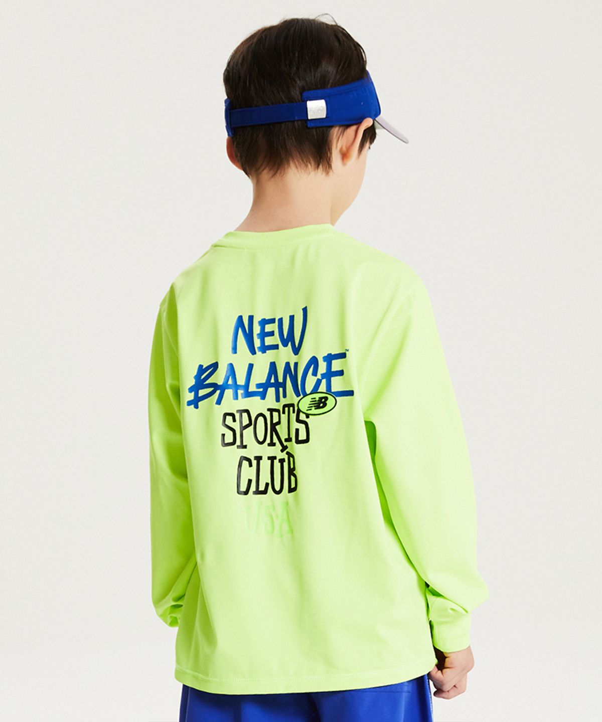 뉴발란스 키즈(NEWBALANCEKIDS) Spotlight Hot Summer_아동 로고 포인트 긴팔 래쉬가드 티셔츠 NK9RG3973UAH