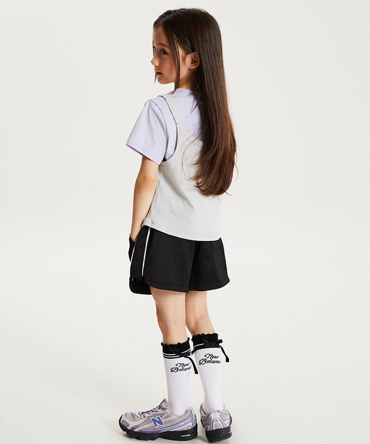 뉴발란스 키즈(NEWBALANCEKIDS) NBgC_아동 글로시 폴리 트랙 반바지 NK9VG2751G19