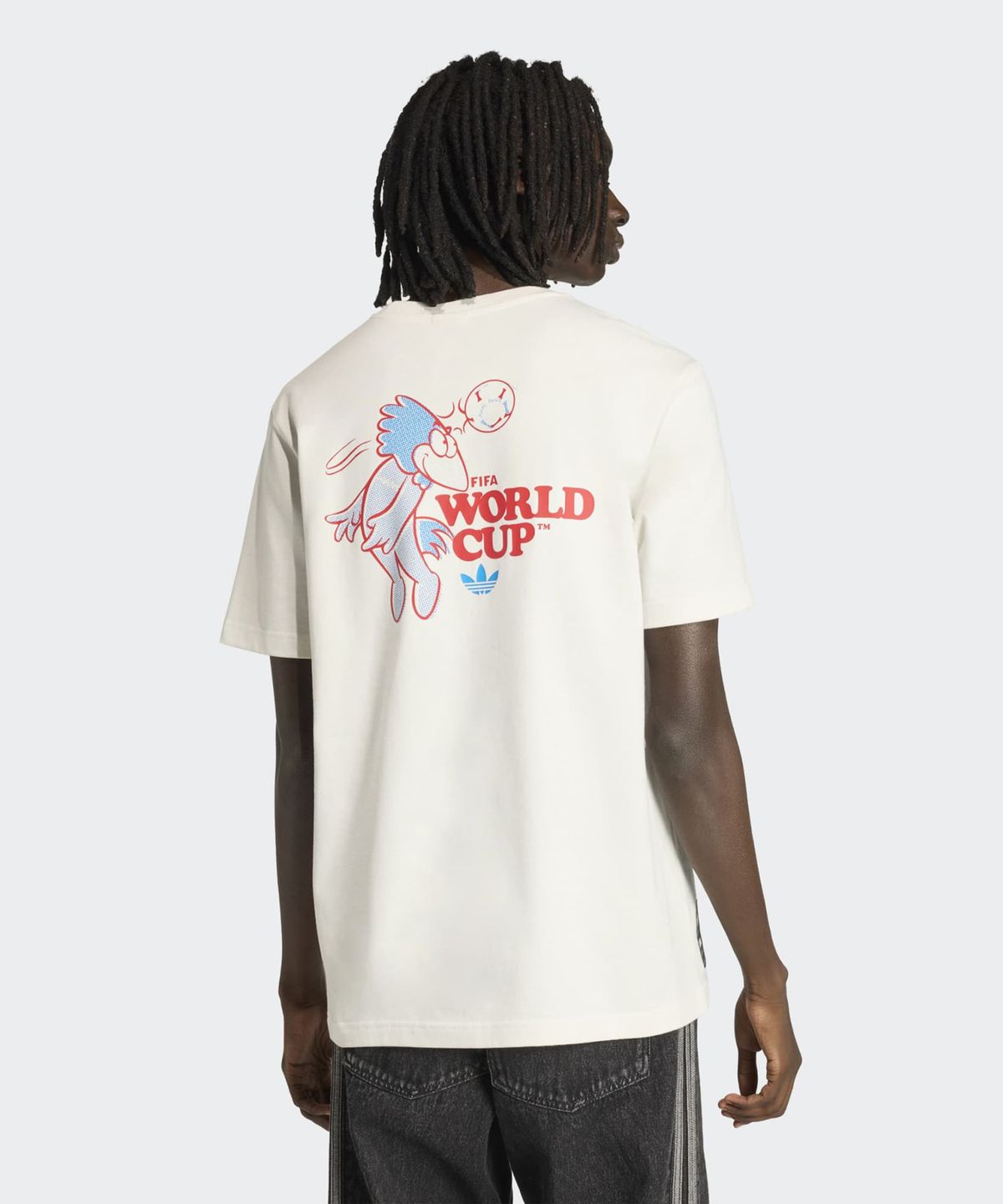 아디다스(ADIDAS) 2026 FIFA 월드컵 푸티스 마스코트 티셔츠 - 화이트 / KC3833