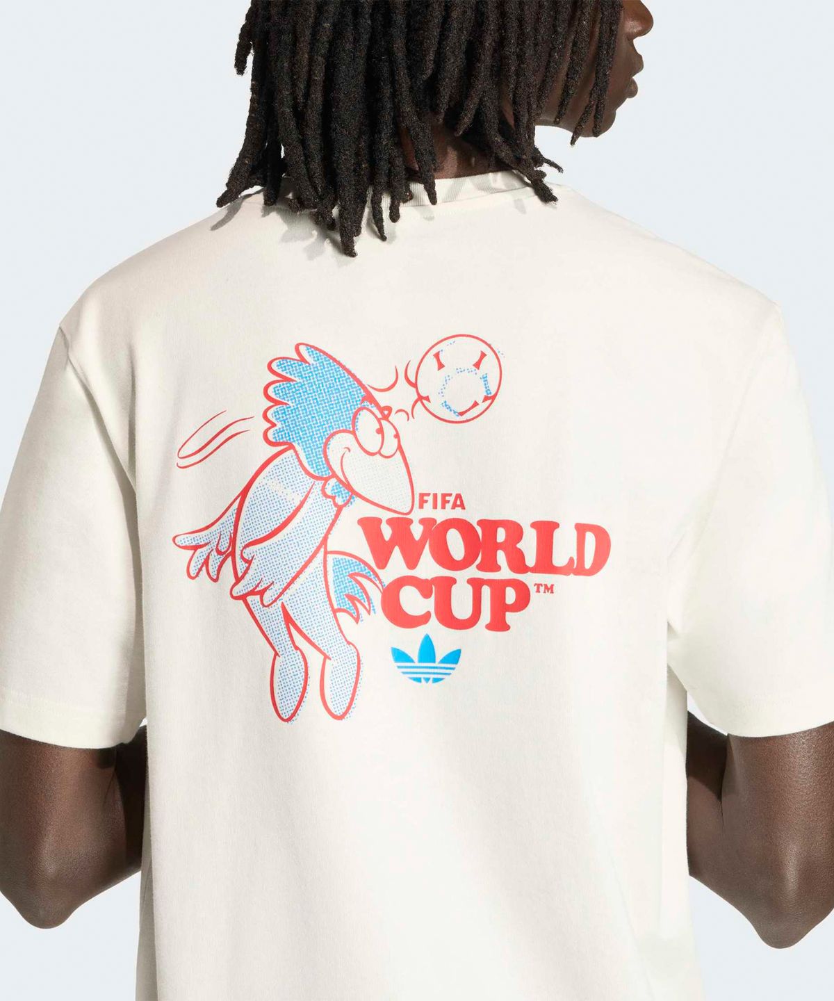 아디다스(ADIDAS) 2026 FIFA 월드컵 푸티스 마스코트 티셔츠 - 화이트 / KC3833