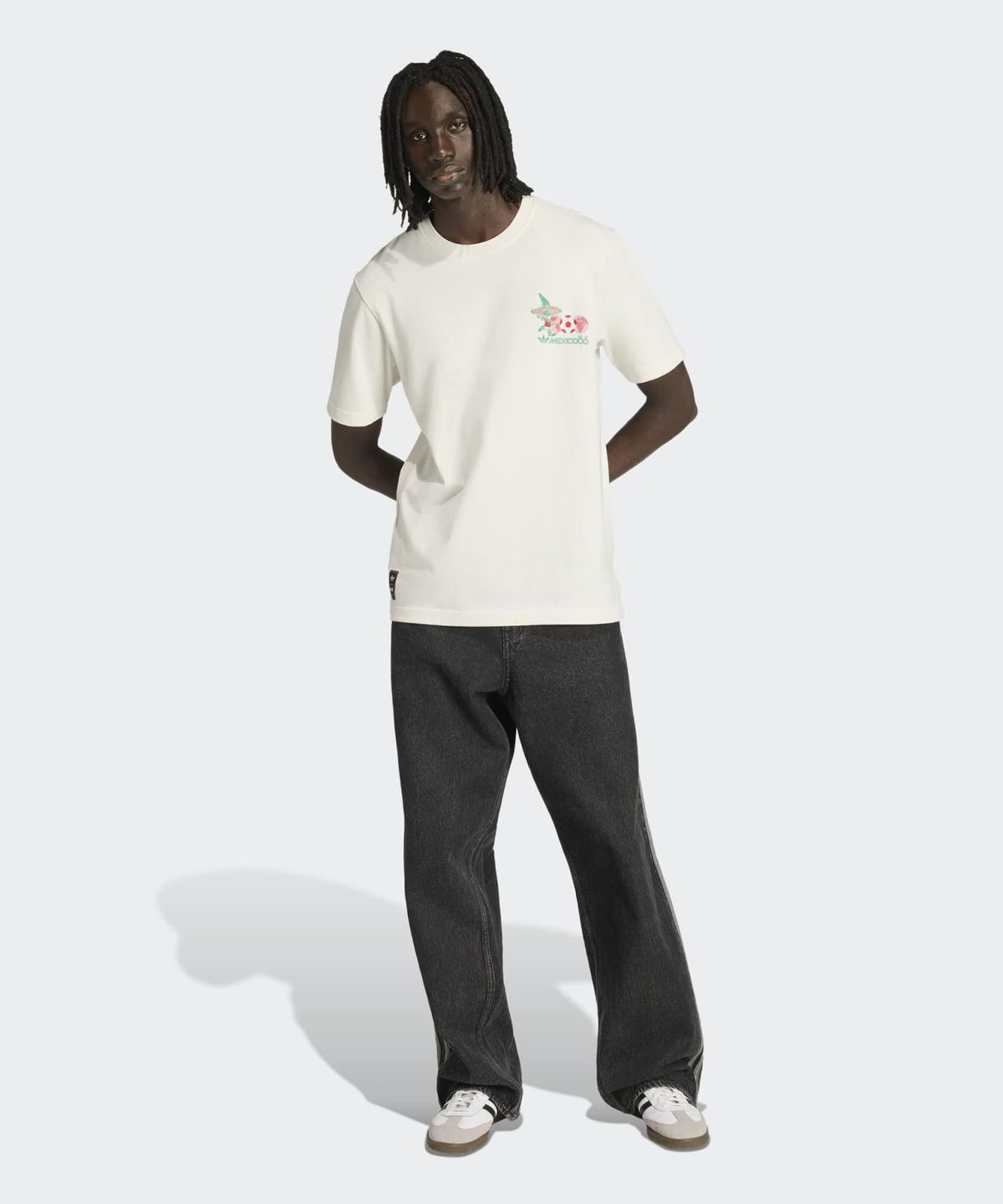 아디다스(ADIDAS) 2026 FIFA 월드컵 피케 마스코트 티셔츠 - 화이트 / KE2037
