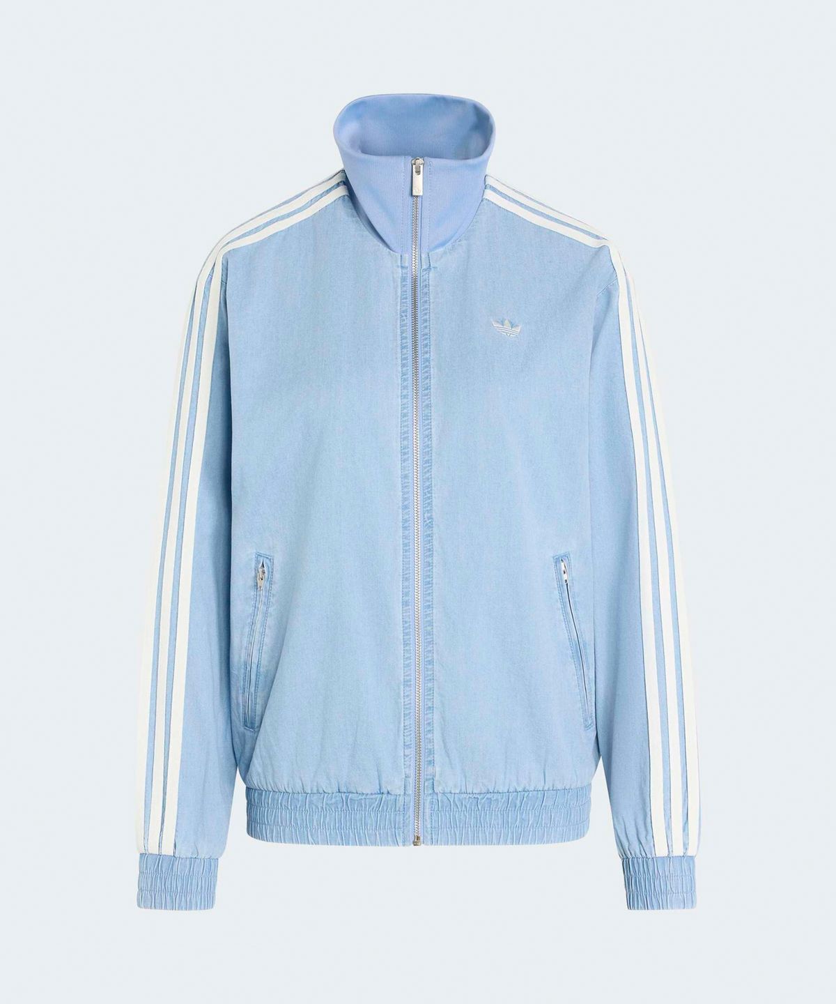 아디다스(ADIDAS) 서머 글로우 라이트 데님 파이어버드 트랙탑 - 라이트데님 / KW8757