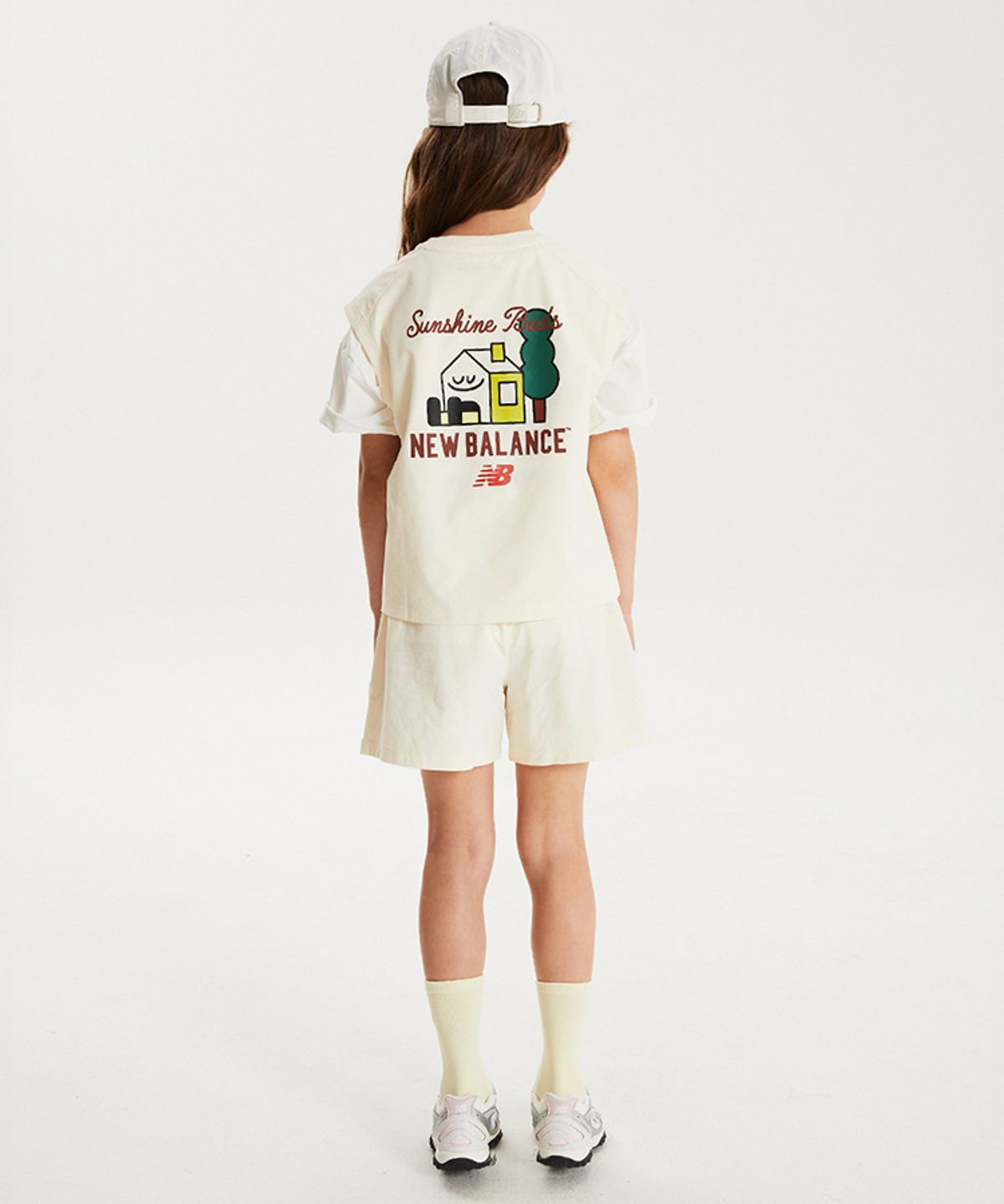 뉴발란스 키즈(NEWBALANCEKIDS) Sweet home_아동 스트라이프 나시 반바지 셋업 NK9YG2552U64