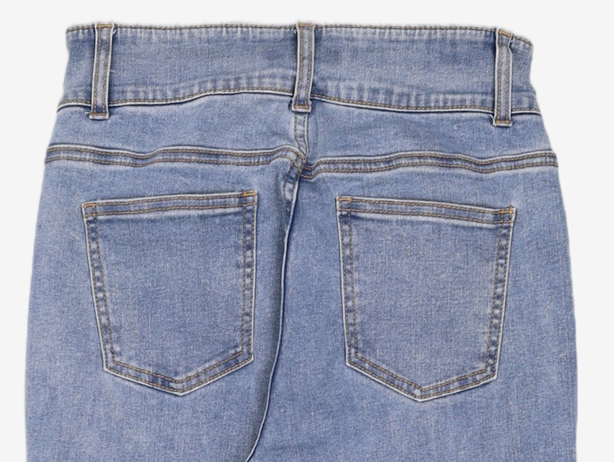 미쏘(MIXXO) 밑단 사선컷팅 슬림 부츠컷_MIWTJD701J 28