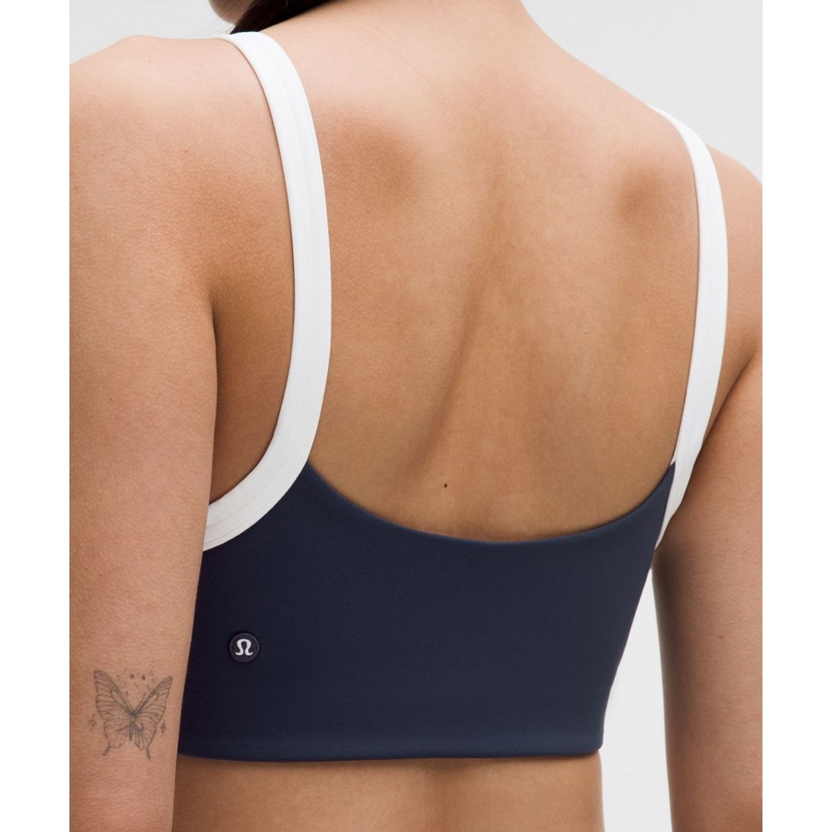 룰루레몬(LULULEMON) 스트레이트 스트랩 스포츠 브라 라이트 서포트, B C컵 *테니스 듀스