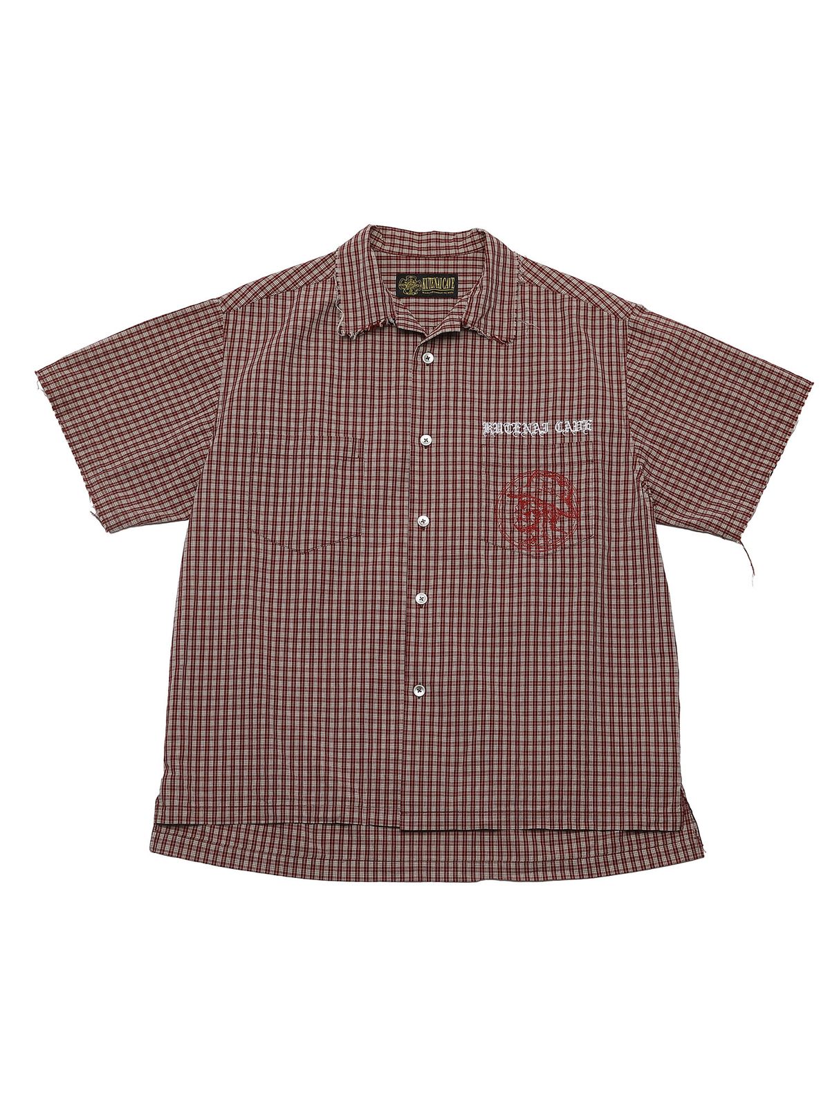 쿠테나이 케이브(KUTENAI CAVE) Skull  cotton half shirts