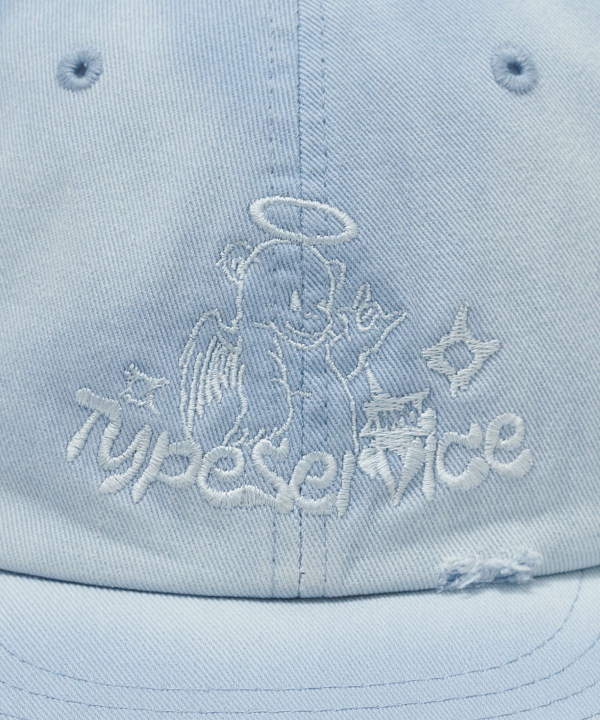 타입서비스(TYPESERVICE) Spray Distressed Cap [Blue]