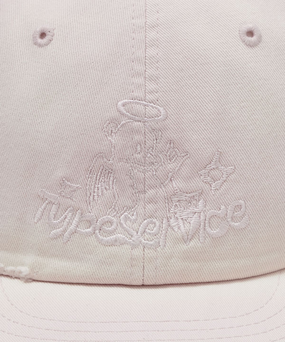 타입서비스(TYPESERVICE) Spray Distressed Cap [Pink]