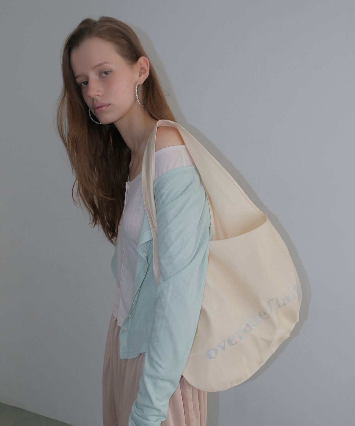 오버듀플레어(OVERDUEFLAIR) ORGANZA LAYERING ECO BAG_BUTTER