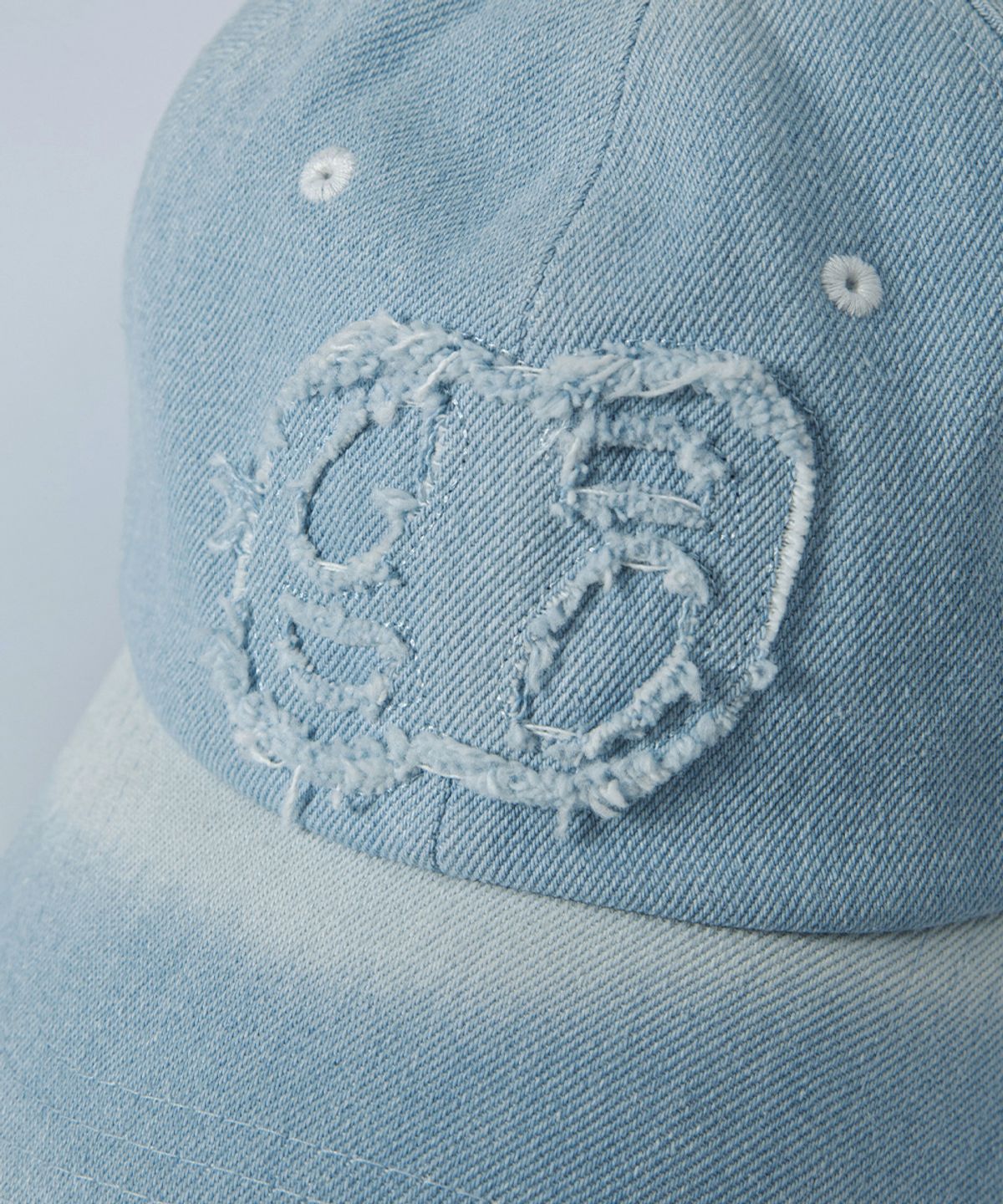 애즈온(ASON) DENIM PATCH BALL CAP / LIGHT BLUE