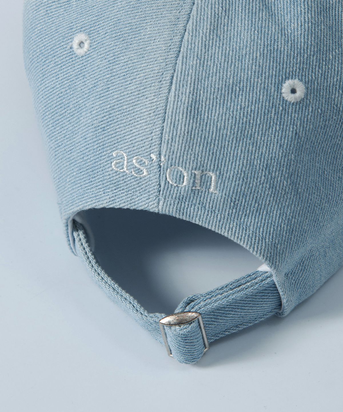 애즈온(ASON) DENIM PATCH BALL CAP / LIGHT BLUE