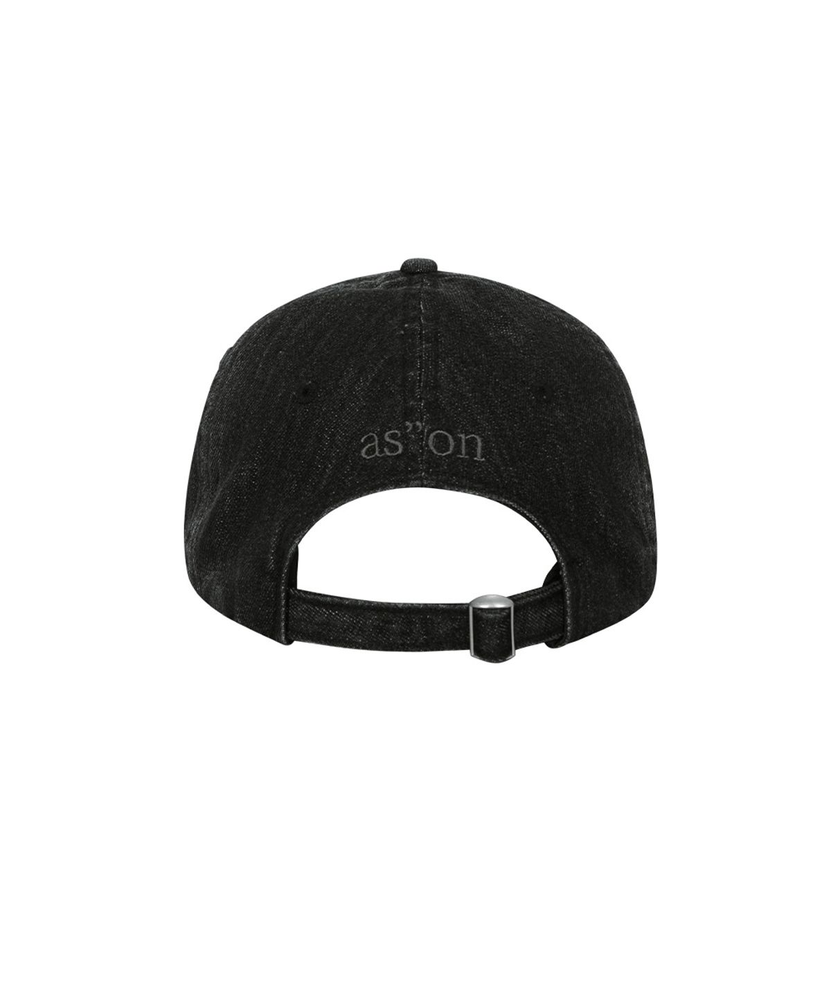 애즈온(ASON) DENIM PATCH BALL CAP / BLACK