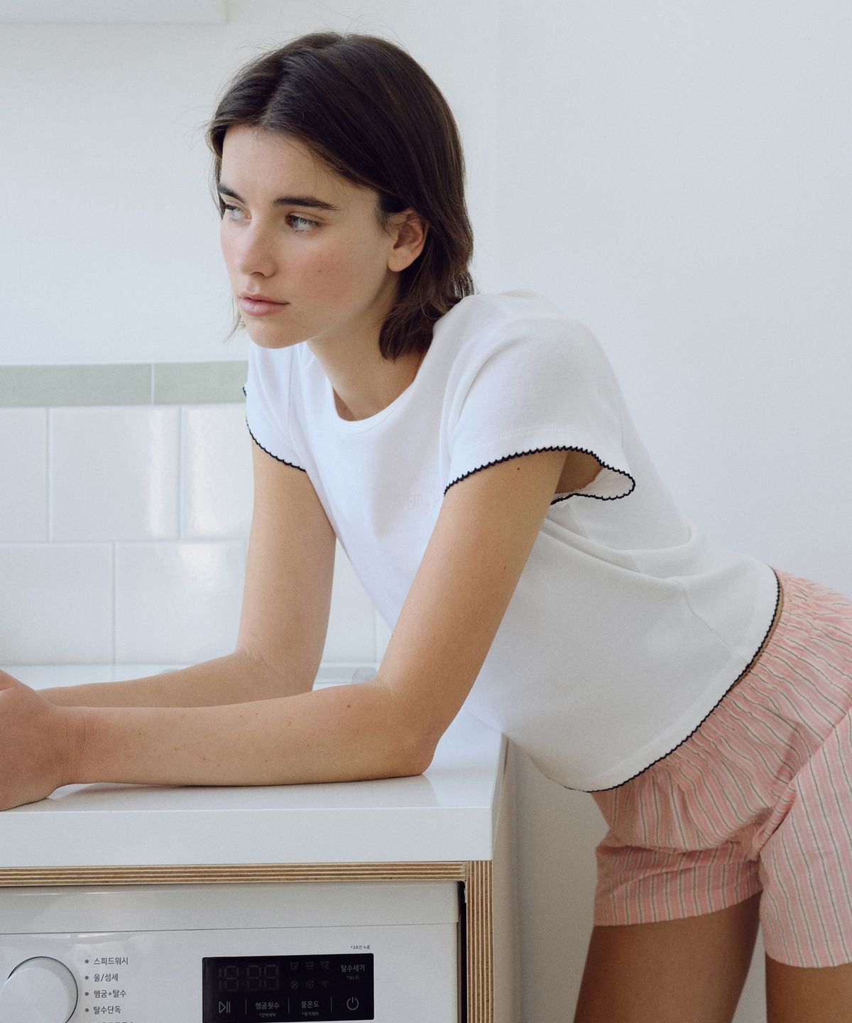 유라고(URAGO) My pincoat crop t-shirt