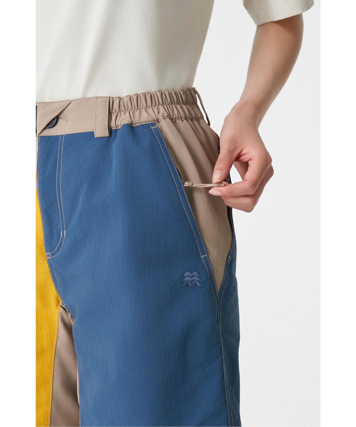 코오롱스포츠(KOLON SPORT) [KS X ORUMM] 남녀공용 볼더링 컬러블럭 쇼츠 JWPOM26831NBE