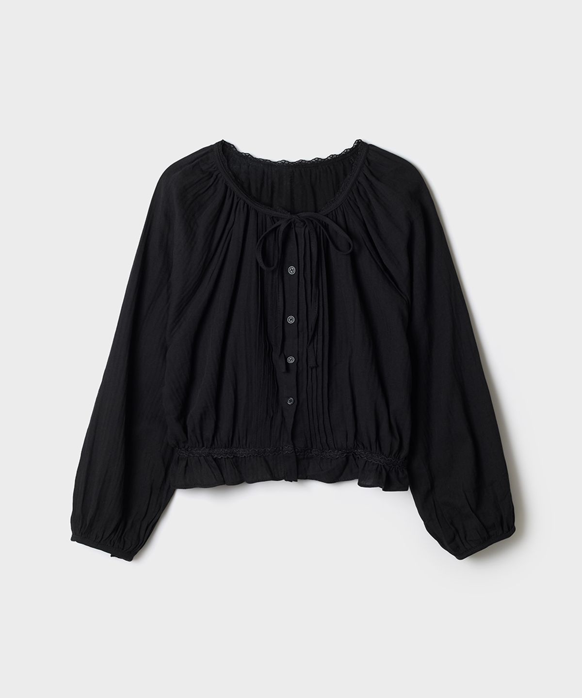 스파오(SPAO) (QR)페전트 블라우스_SPBWG25W02
