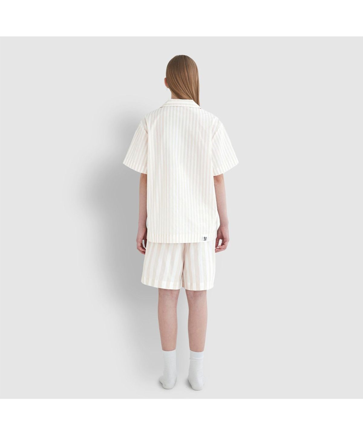 자주(JAJU) [Patina by JAJU] UNI 세일링 코튼 5부 파자마 세트_아이보리