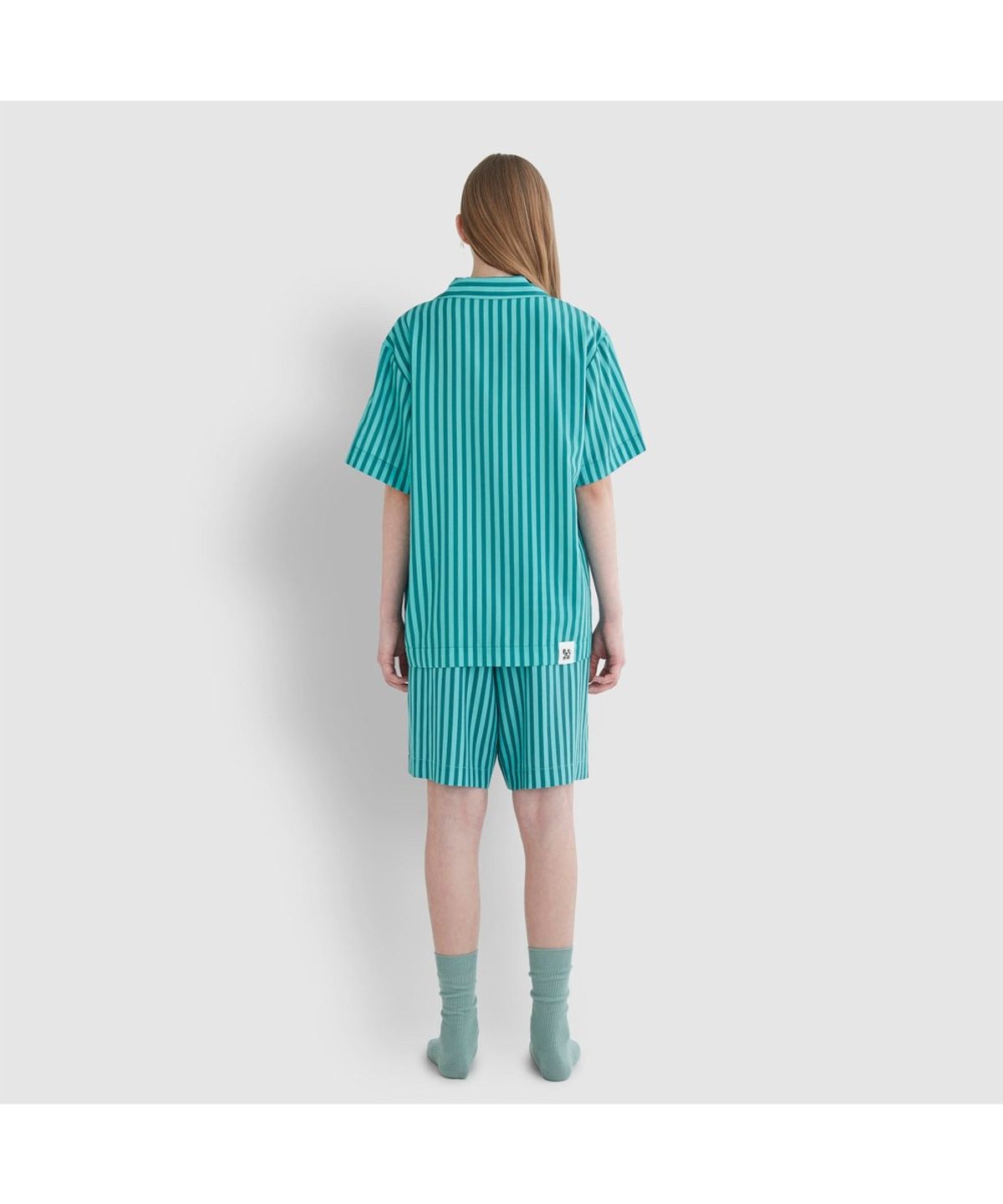 자주(JAJU) [Patina by JAJU] UNI 다이브 리오셀 5부 파자마 세트_그린
