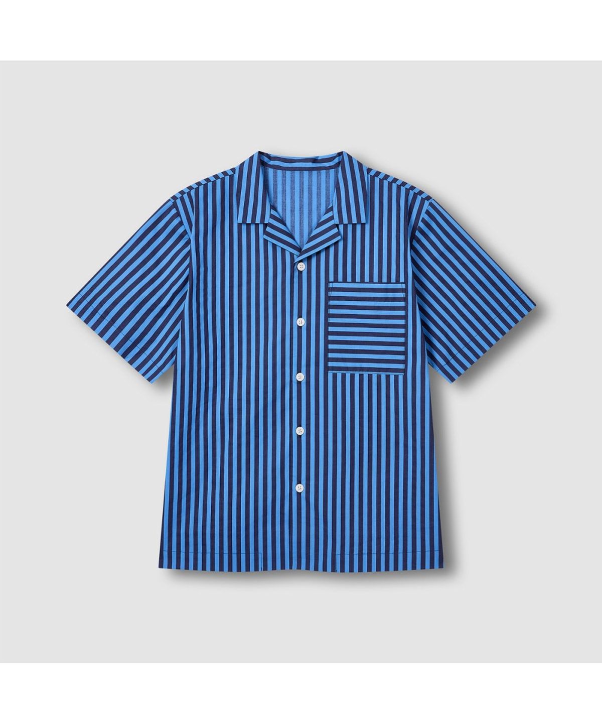 자주(JAJU) [Patina by JAJU] UNI 세일링 코튼 5부 파자마 세트_블루