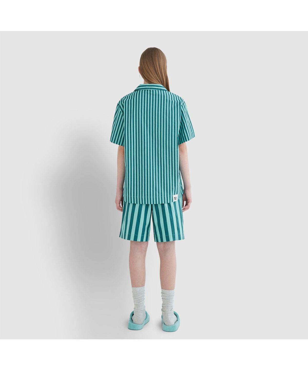 자주(JAJU) [Patina by JAJU] UNI 세일링 코튼 5부 파자마 세트_그린