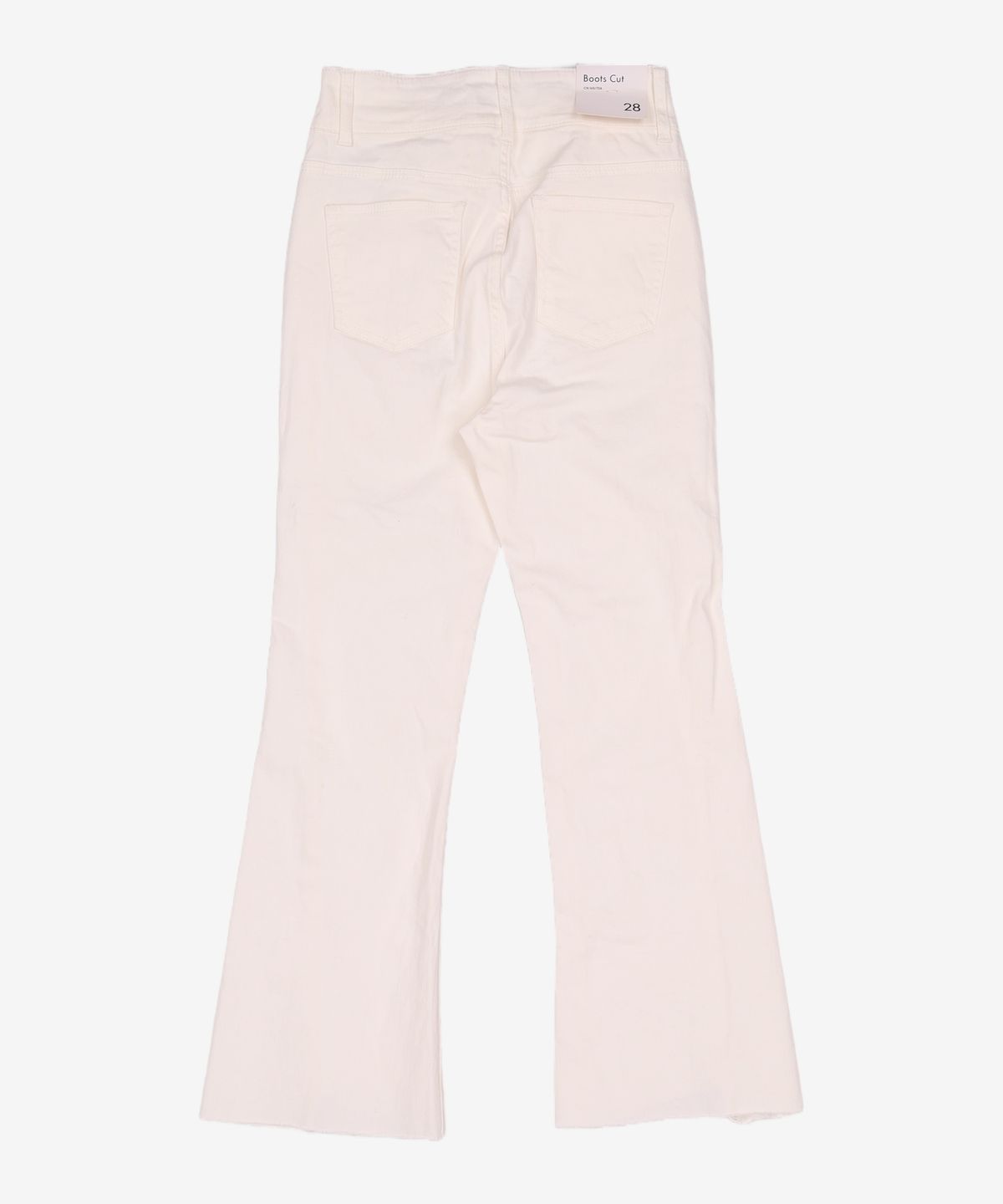 미쏘(MIXXO) 밑단 사선컷팅 슬림 부츠컷_MIWTJD701J 28