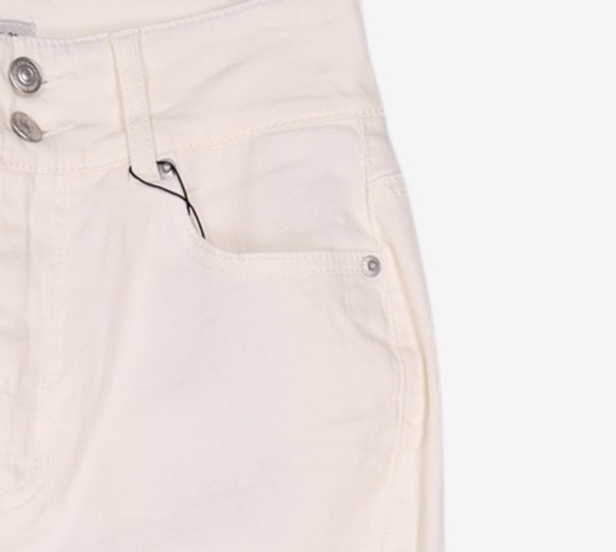 미쏘(MIXXO) 밑단 사선컷팅 슬림 부츠컷_MIWTJD701J 28
