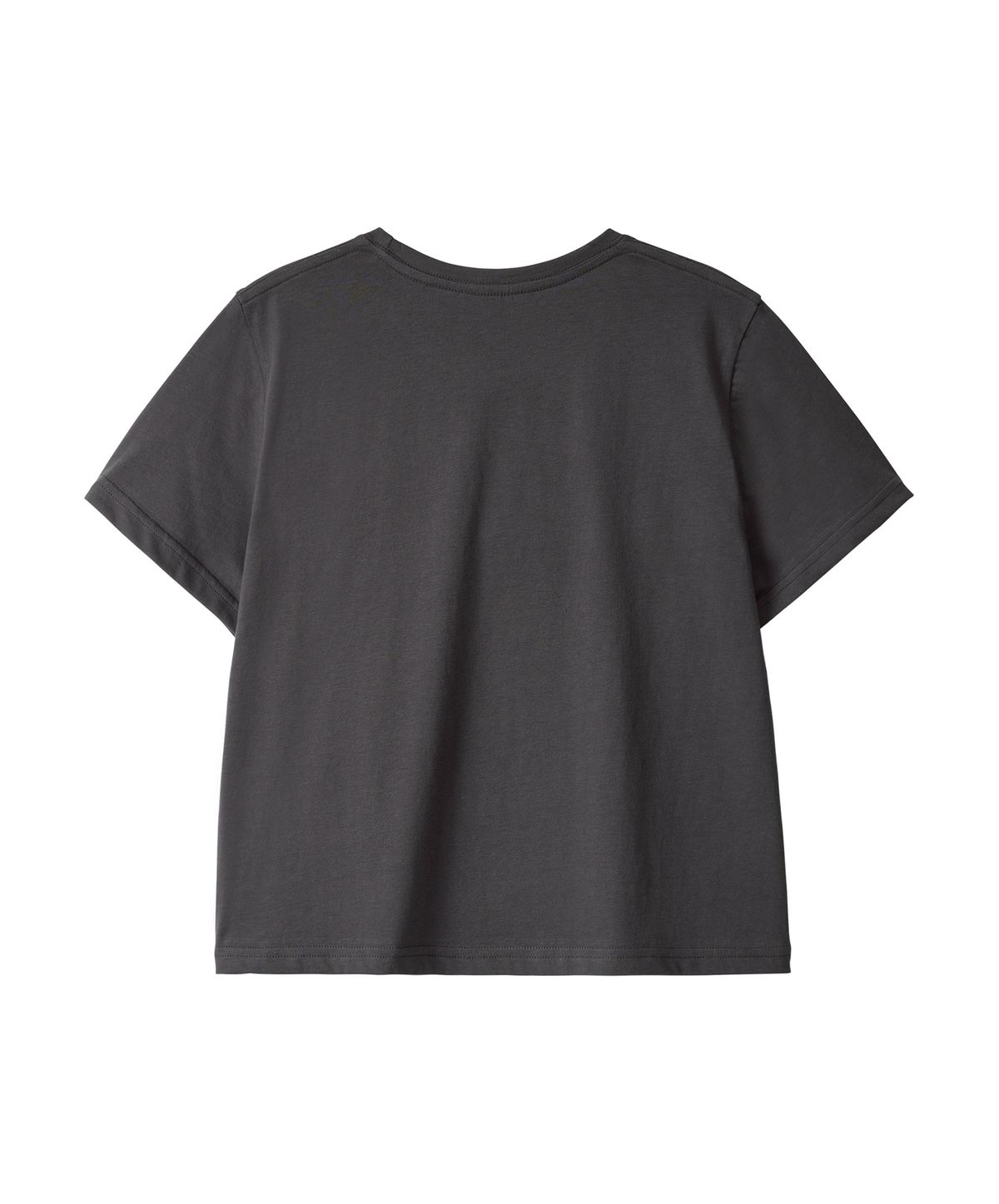 에르에르(ERER) Cropped Leopard Popeye Graphic T-Shirt Charcoal