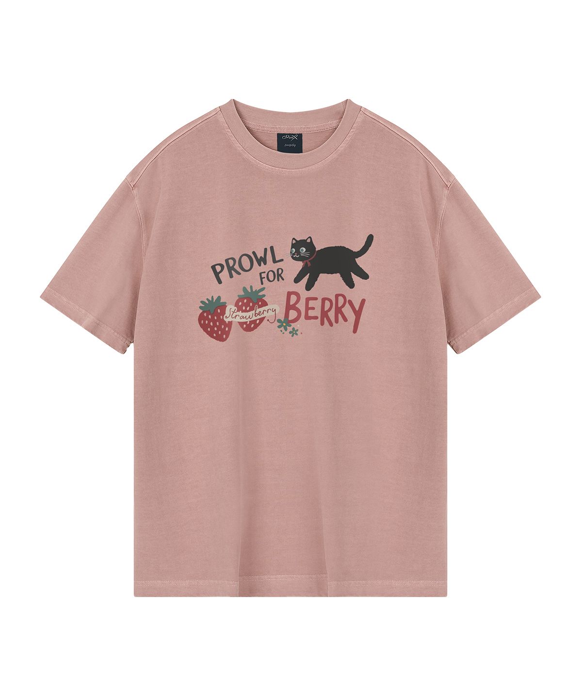 와일드락(WILDROCK) Prowl For Berry  피그먼트 오버핏 반팔 티셔츠 (크롭 포함)