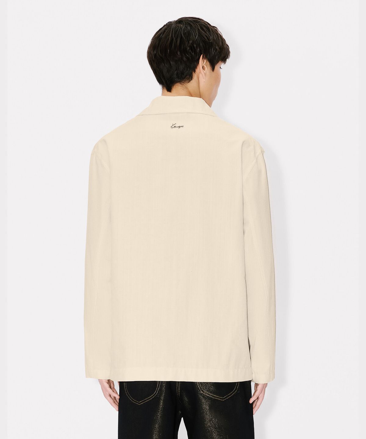 겐조(KENZO) 남성 겐조 뱃지 워크웨어 자켓_K265AMJB02IVX
