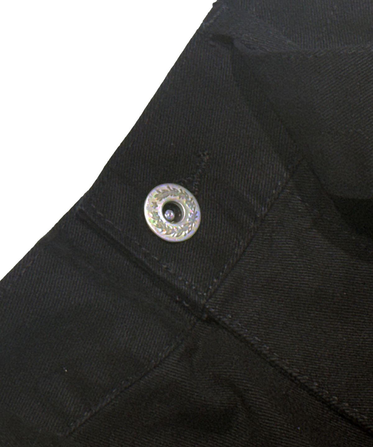 스티그마(STIGMA) WASHED BELT CURVED PANTS BLACK